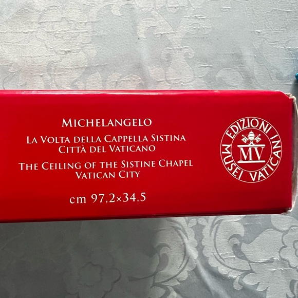 1000pc Panoramic Jigsaw Puzzle: Michelangelo - The Ceiling of Sistine Chapel - Picture 4 of 9